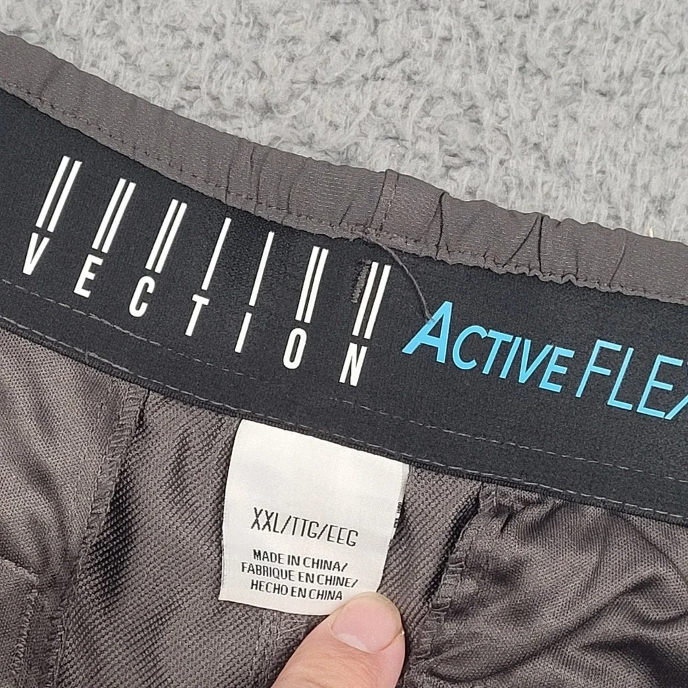 Vector Active Flex Waist Pants Mens‎ XXL Gray Drawstring Athletic Casual